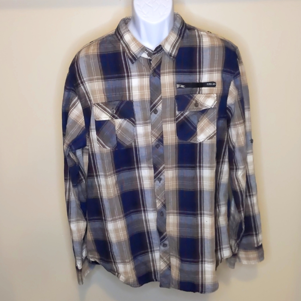 Men's Long Sleeve Button Down XXL